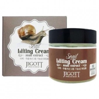 Jigott Snail Lifting Cream - Подтягивающий крем с экстрактом слизи улитки